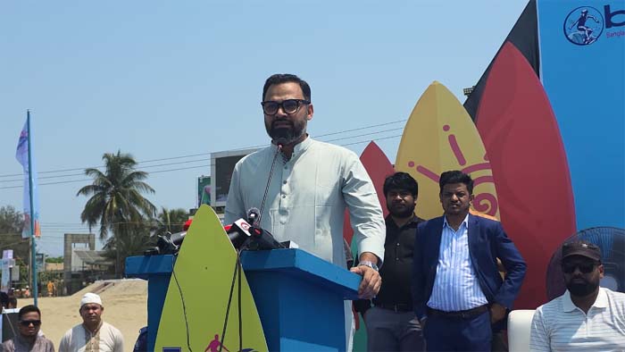 কক্সবাজারকে আন্তর্জাতিক স্পোর্টস ট্যুরিজম হাব হিসেবে গড়ার ঘোষণা ক্রীড়া প্রতিমন্ত্রীর