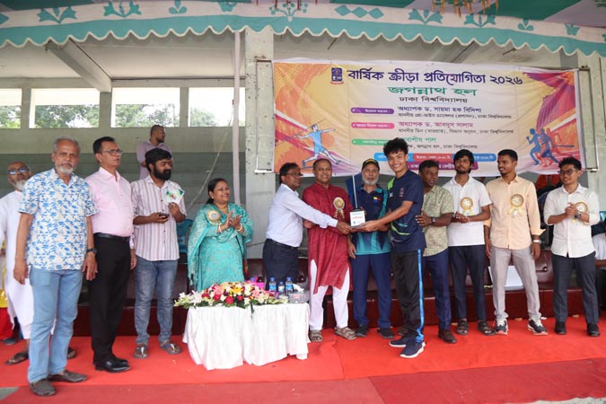 জগন্নাথ হলের বার্ষিক ক্রীড়া প্রতিযোগিতায় জুনান চাকমা চ্যাম্পিয়ন
