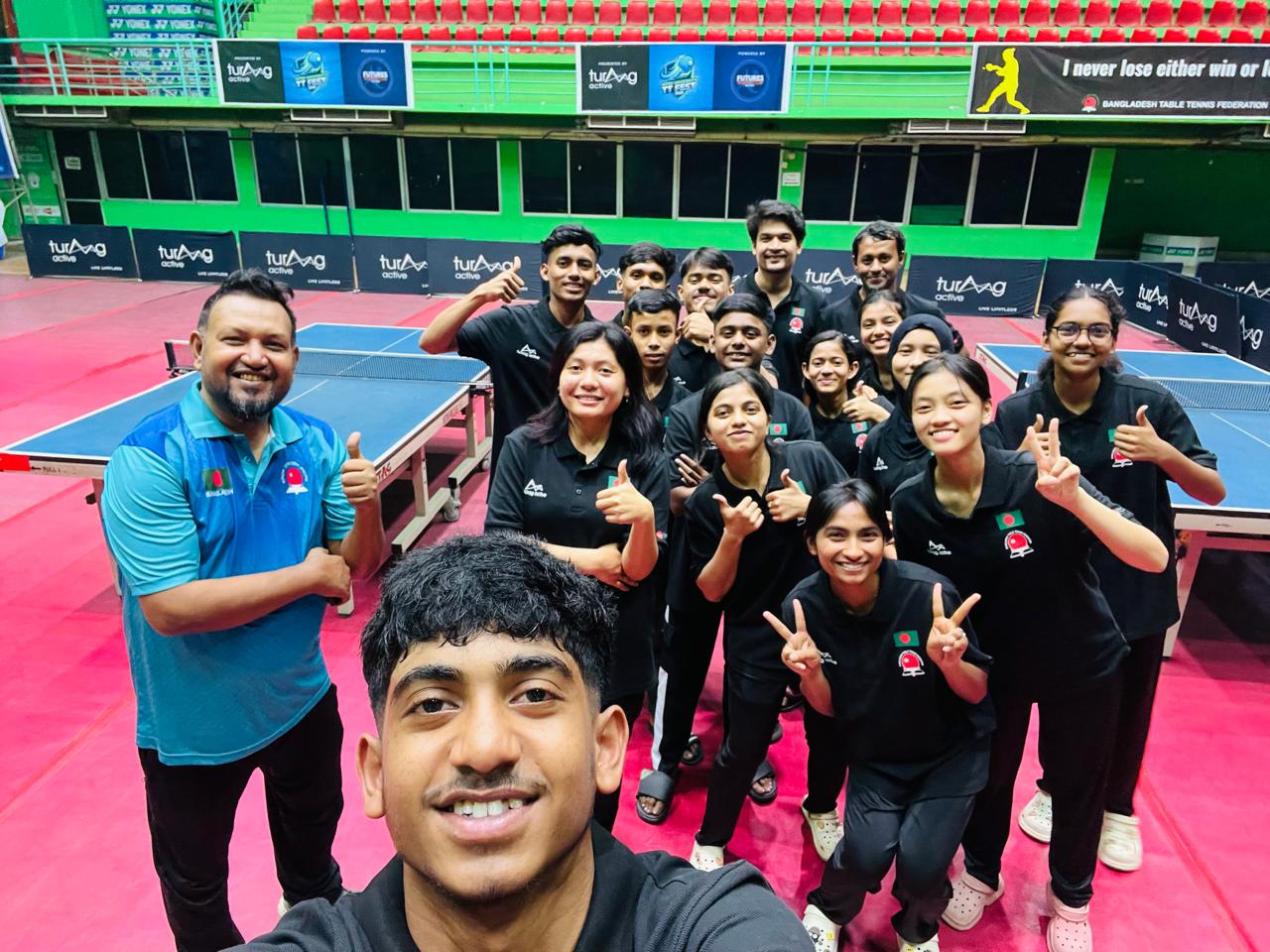 সাউথ এশিয়ান জুনিয়রে অংশ নিতে বাংলাদেশ যুব টেবিল টেনিস দল ভারত গেছে