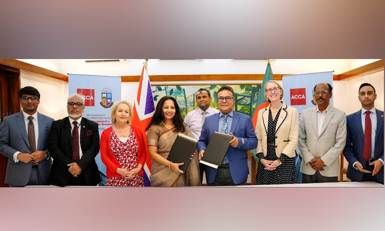 দক্ষ জনশক্তি গড়ে তুলতে এসিসিএ’র সাথে জাতীয় বিশ্ববিদ্যালয়ের সমঝোতা স্মারক স্বাক্ষরিত  