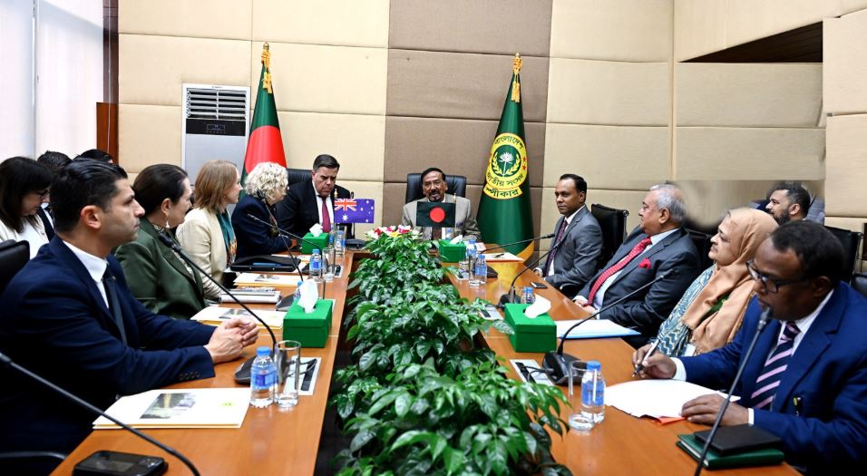 অস্ট্রেলিয়ার ১৩ সদস্যের প্রতিনিধি দলের সংসদ অধিবেশন পর্যবেক্ষণ