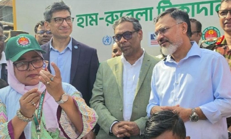 রাজধানীতে হাম-রুবেলা টিকাদান ক্যাম্পেইন উদ্বোধন স্বাস্থ্য প্রতিমন্ত্রীর