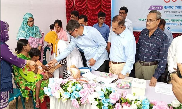 ময়মনসিংহে হামের টিকাদান কর্মসূচি শুরু 