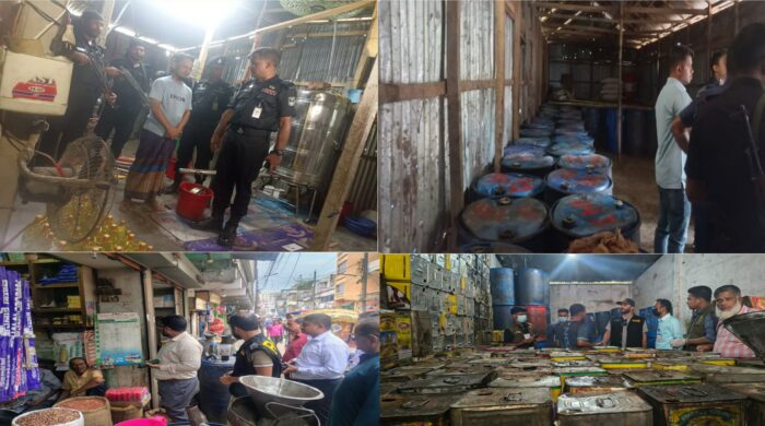 ভোজ্য তেলের কৃত্রিম সংকট রোধে র‌্যাবের অভিযান