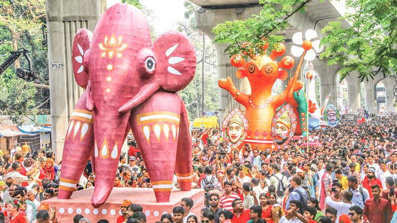 ঢাবি’র বর্ষবরণ বৈশাখী শোভাযাত্রা সকাল ৯টায় শুরু