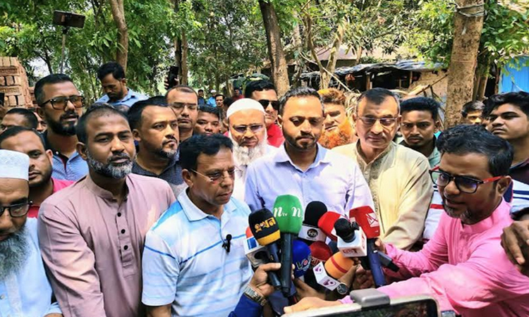 শহীদ হারুনের পরিবারের জন্য নতুন বাড়ি নির্মাণ শুরু করল 'আমরা বিএনপি পরিবার'