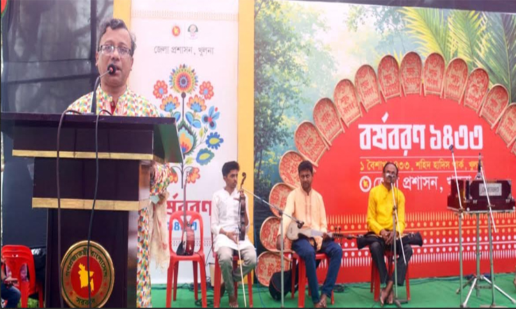 খুলনায় আনন্দঘন পরিবেশে বাংলা নববর্ষ উদযাপিত