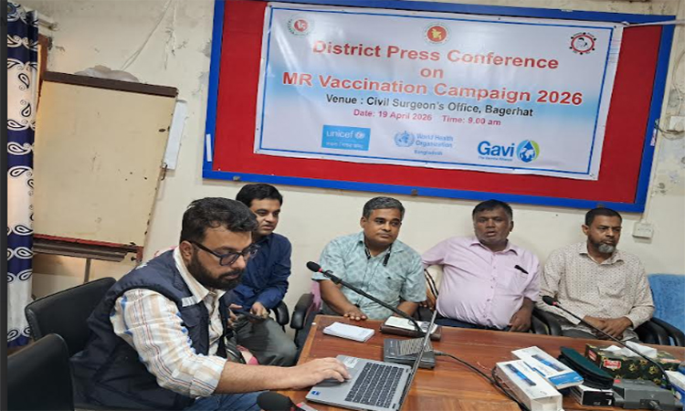 বাগেরহাটে ১ লাখ ৮৬ হাজার শিশু হাম-রুবেলা টিকা পাবে