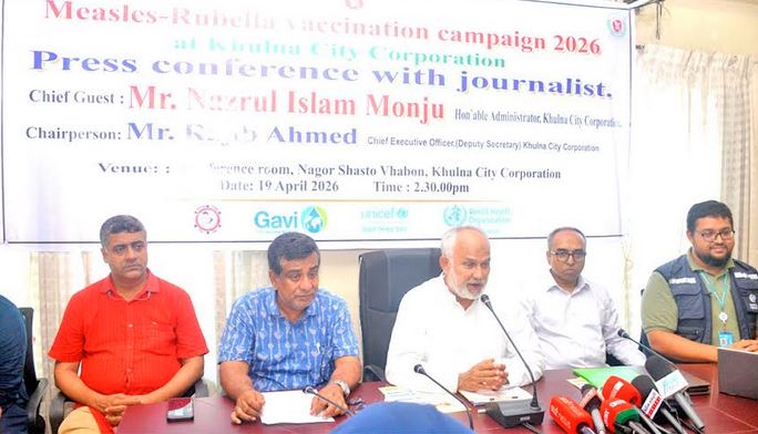 খুলনা মহানগরীতে ৯৩ হাজার ৭৮৮ শিশুকে হামের টিকা দেওয়া হবে 