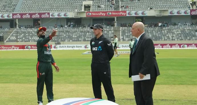 নিউজিল্যান্ডের বিপক্ষে টস হেরে প্রথমে ফিল্ডিংয়ে বাংলাদেশ