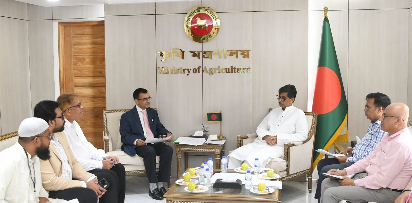 কৃষি মন্ত্রীর সঙ্গে আন্তর্জাতিক ধান গবেষণা ইনস্টিটিউটের কান্ট্রি রিপ্রেজেন্টেটিভের সৌজন্য সাক্ষাৎ