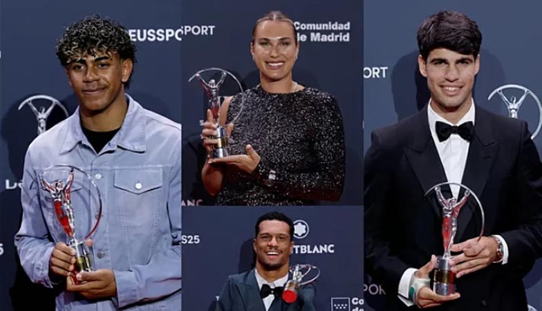 বর্ষসেরা ক্রীড়াবিদ আলকারাজ, সাবালেঙ্কা