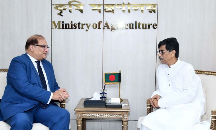 কৃষিমন্ত্রীর সঙ্গে পাকিস্তান হাইকমিশনারের সাক্ষাৎ