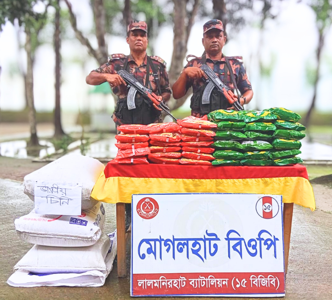 সীমান্তে বিজিবি’র অভিযানে ভারতীয় মাদক ও পণ্য জব্দ