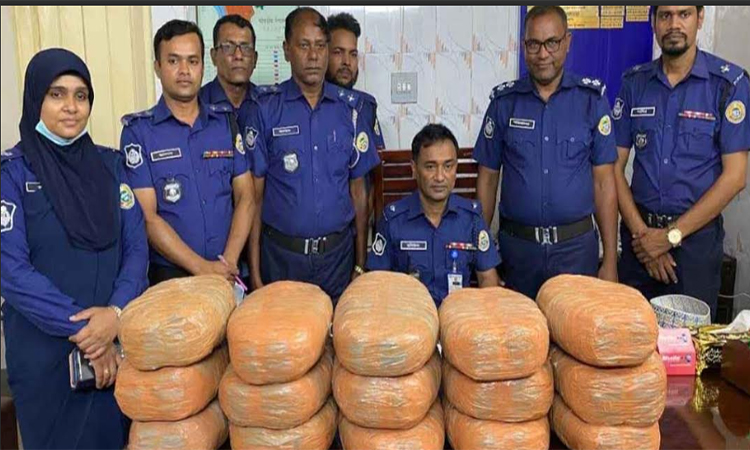 পিরোজপুরে ৩০ কেজি গাঁজা উদ্ধার