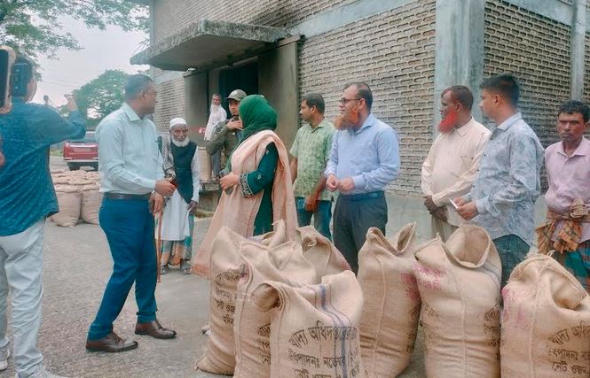 সুনামগঞ্জে বোরো ধান সংগ্রহের উদ্বোধন