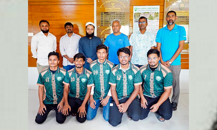 কুয়েট অ্যাথলেটিকস দলের উপাচার্যের সঙ্গে সৌজন্য সাক্ষাৎ