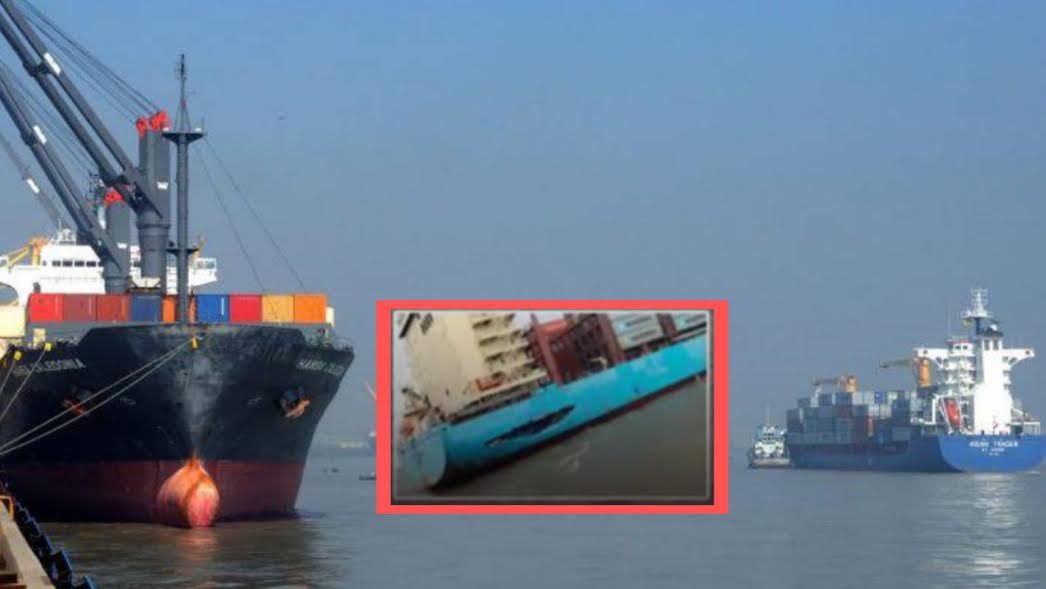 বিশেষ নিরাপত্তায় চট্টগ্রাম বন্দর জেটিতে আনা হলো সংঘর্ষে ক্ষতিগ্রস্ত দুই জাহাজ