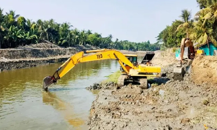 ভবদহের জলাবদ্ধতা নিরসনে আশার আলো; নদী পুনঃখনন কাজ সম্পন্ন ৫৫ শতাংশ