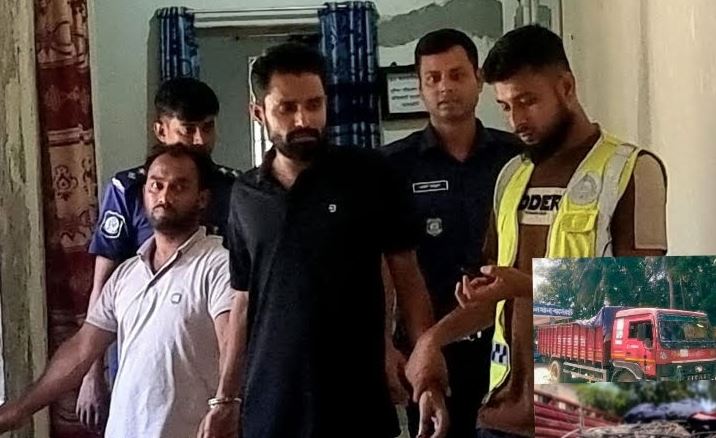 বাগেরহাটে অ্যালুমিনিয়ামসহ ট্রাক ডাকাতি, ২ জনকে গ্রেপ্তার