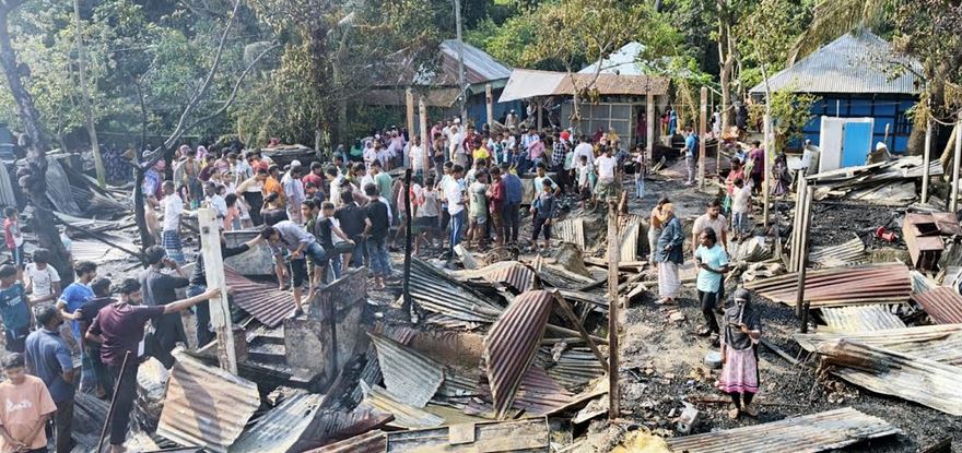 চাঁদপুরে ২০টি বসতঘর ভস্মীভূত