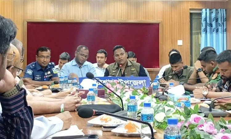 ত্রিশালে প্রধানমন্ত্রীর আগমন ঘিরে অগ্রগামী দলের সমন্বয় সভা