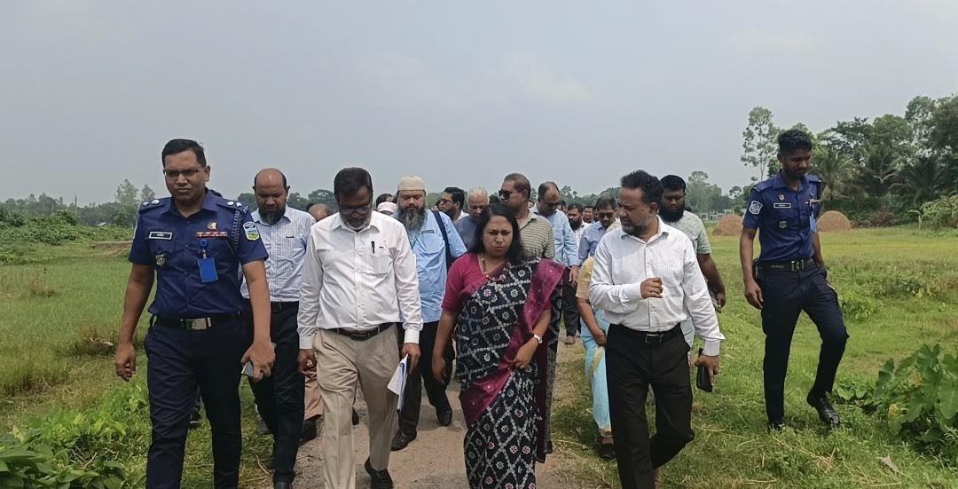 প্রস্তাবিত শেরপুর মেডিকেল কলেজের জায়গা পরিদর্শন