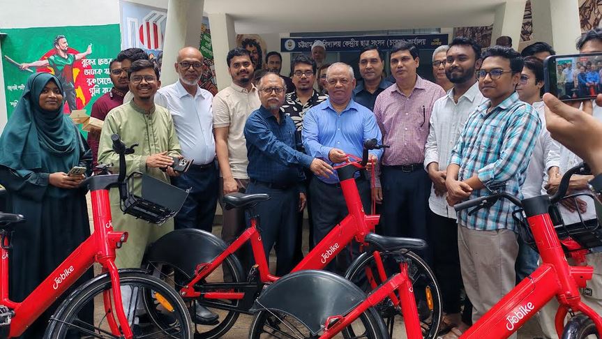 চবিতে প্রথমবারের মতো ই-বাইসাইকেল নিয়ে এলো ‘জোবাইক’