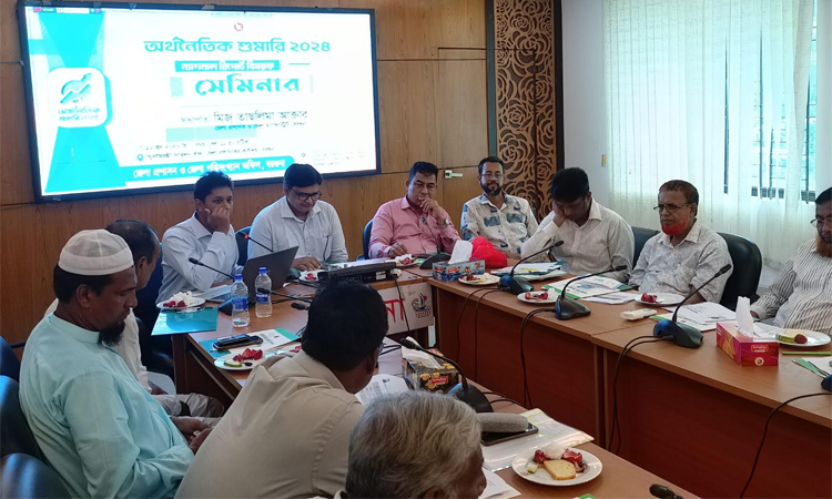 বরগুনায় অর্থনৈতিক শুমারিও জাতীয় প্রতিবেদন বিষয়ক সেমিনার 