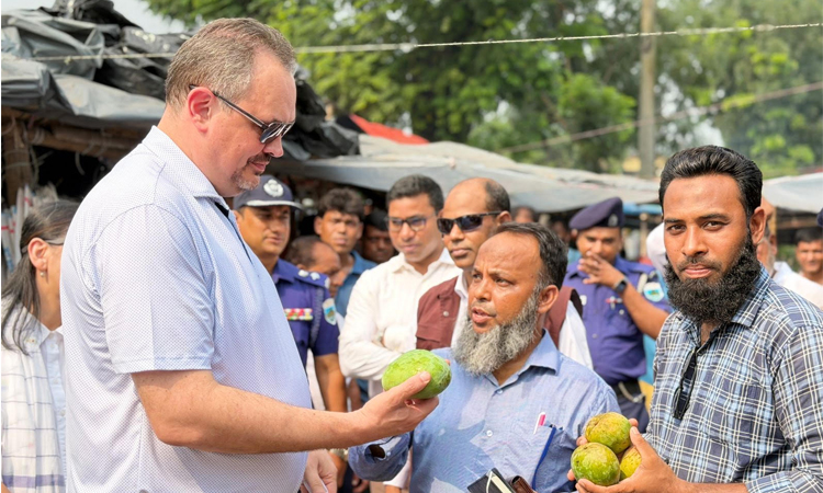 রাজশাহীর আমে মুগ্ধ মার্কিন রাষ্ট্রদূত, রপ্তানি সম্ভাবনা বাড়াতে কোল্ড চেইন উন্নয়নের তাগিদ