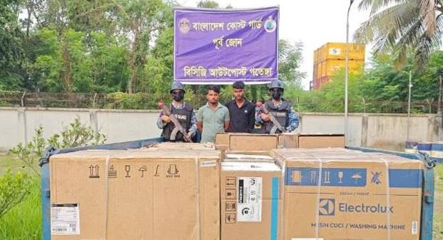 চট্টগ্রামে শুল্ক ফাঁকি দেওয়া ১ ট্রাক ইলেকট্রনিক্স পণ্যসহ আটক ২