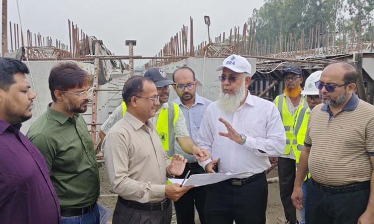 যমুনা সেতু ও সাসেক-২ প্রকল্পের অগ্রগতি পরিদর্শন করলেন সেতু সচিব