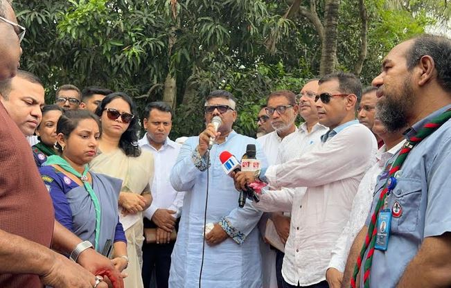 নাটোরে আইটি বেইজ স্কাউট ট্রেনিং সেন্টারের নির্মাণ কাজ শুরু
