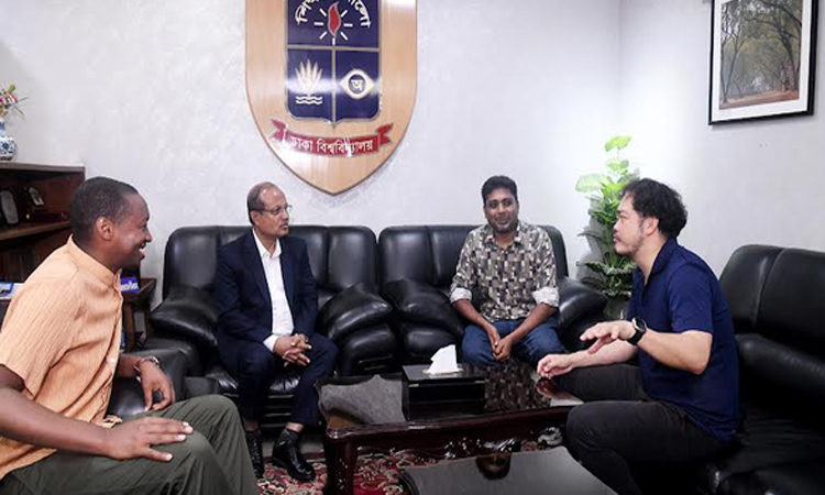 ঢাবি উপাচার্যের সঙ্গে হিরোশিমা বিশ্ববিদ্যালয়ের প্রতিনিধিদলের সাক্ষাৎ