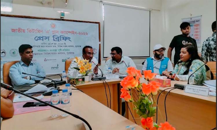 সুনামগঞ্জে ভিটামিন ‘এ’ প্লাস ক্যাম্পেইন বিষয়ে প্রেস ব্রিফিং