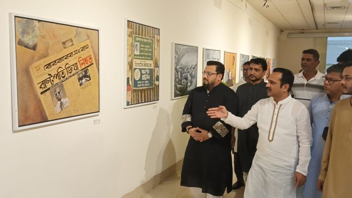 তরুণ শিল্পীদের শিল্পকর্ম আমাদের আত্মত্যাগ ও সংগ্রামের ইতিহাস স্মরণ করিয়ে দেয়: মীর হেলাল