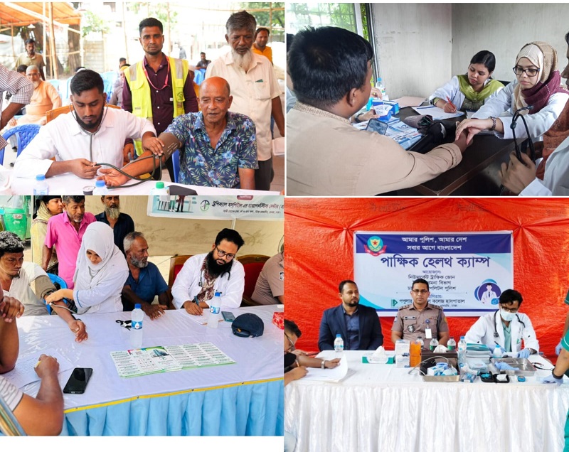 পরিবহন শ্রমিকদের স্বাস্থ্যসেবায় ডিএমপির ‘পাক্ষিক হেলথ ক্যাম্প’ অনুষ্ঠিত