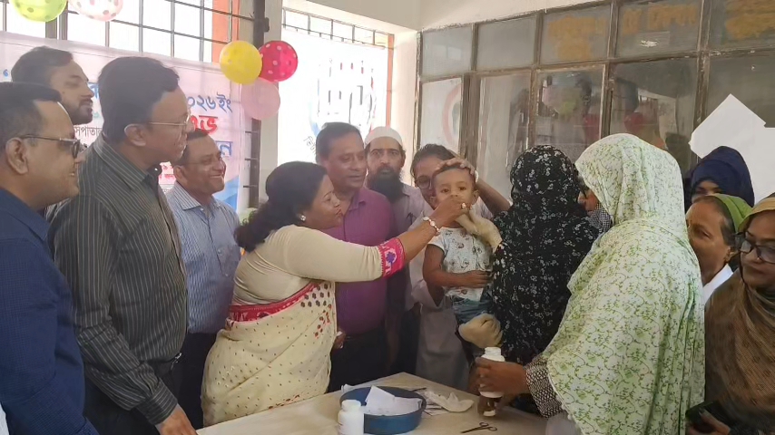 মাদারীপুরে জাতীয় ভিটামিন ‘এ’ প্লাস ক্যাম্পেইনের উদ্বোধন