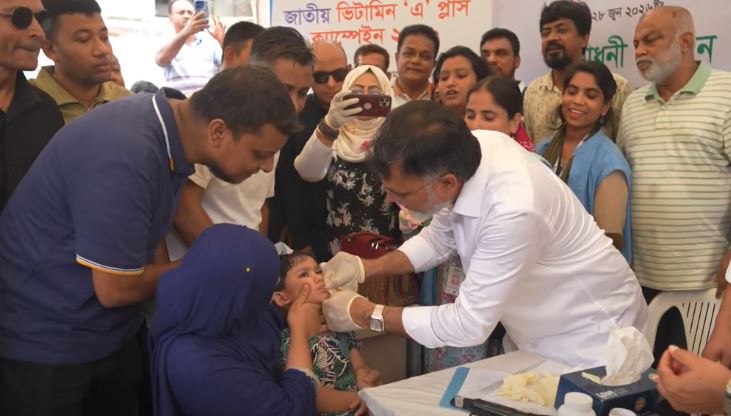 প্রতিটি শিশুকে ভিটামিন ‘এ’ প্লাস ক্যাপসুল পৌঁছে দিতে কাজ করছে সরকার : ডিএনসিসি প্রশাসক