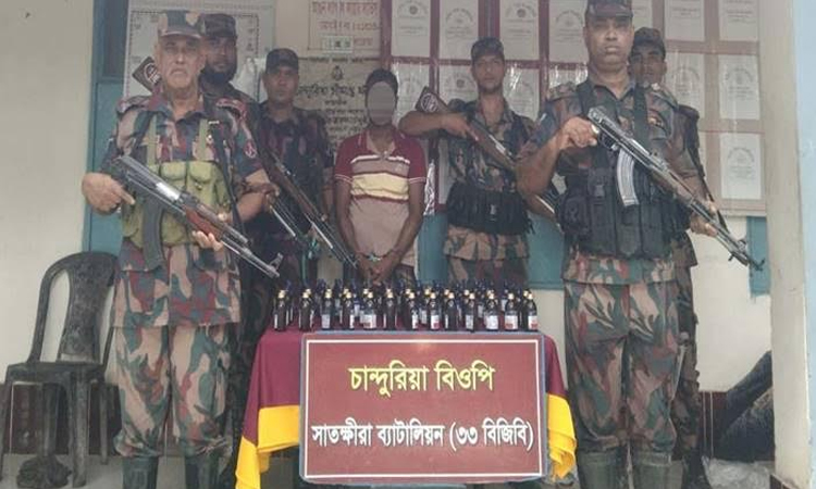 সাতক্ষীরা সীমান্তে ভারতীয় মালামাল জব্দ, আটক ১  