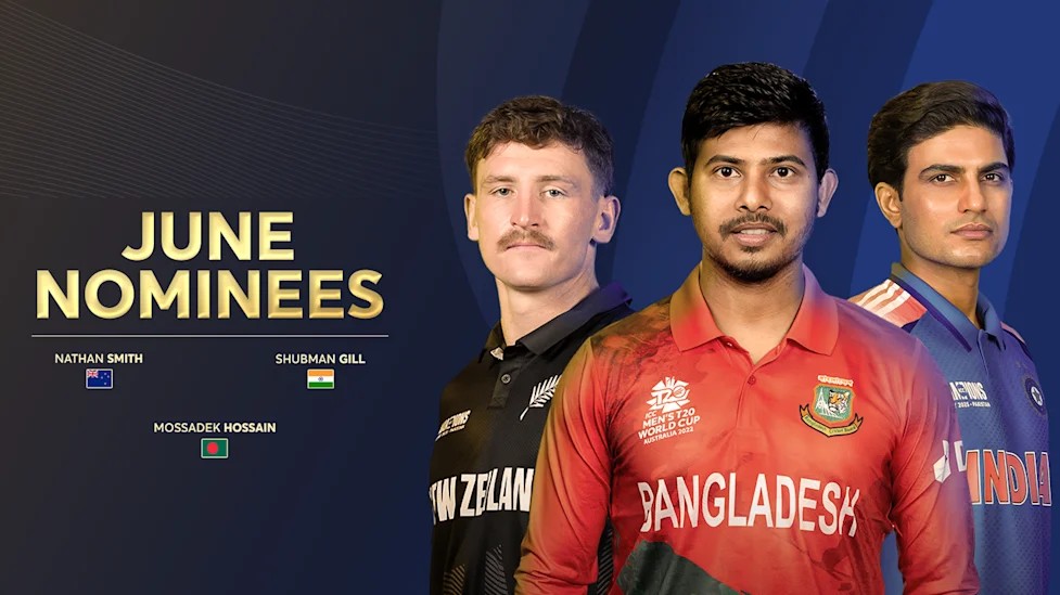 মাস সেরার দৌড়ে মোসাদ্দেকের সাথে গিল ও স্মিথ