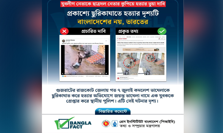 ছাত্রদল নেতার বিরুদ্ধে ভুয়া ভিডিও ছড়িয়ে বিভ্রান্তির অপচেষ্টা শনাক্ত : বাংলাফ্যাক্ট