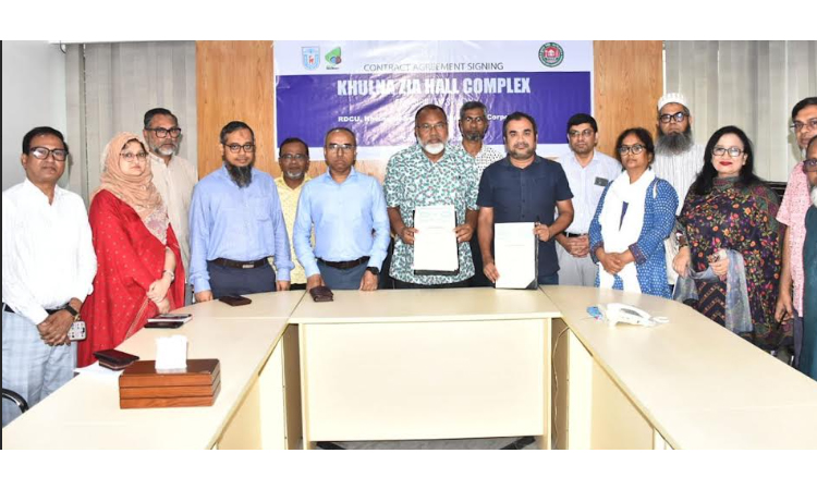 খুলনায় নির্মাণ হচ্ছে দৃষ্টিনন্দন ‘জিয়া হল কমপ্লেক্স’ 