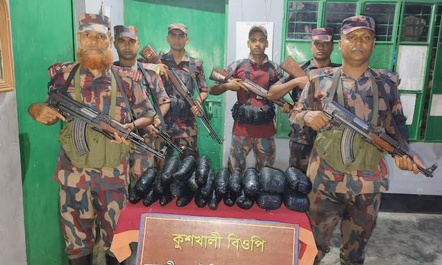 সাতক্ষীরা সীমান্তে ভারতীয় মালামাল জব্দ করেছে বিজিবি 