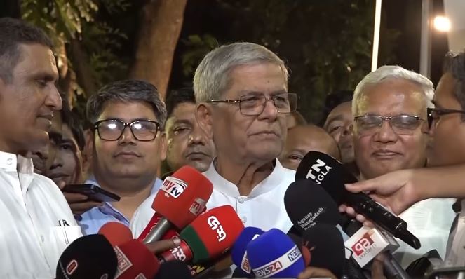 রাষ্ট্রপতি পদে দলীয় প্রার্থী চূড়ান্তের দায়িত্ব প্রধানমন্ত্রীকে দিয়েছে বিএনপির স্থায়ী কমিটি : মির্জা ফখরুল