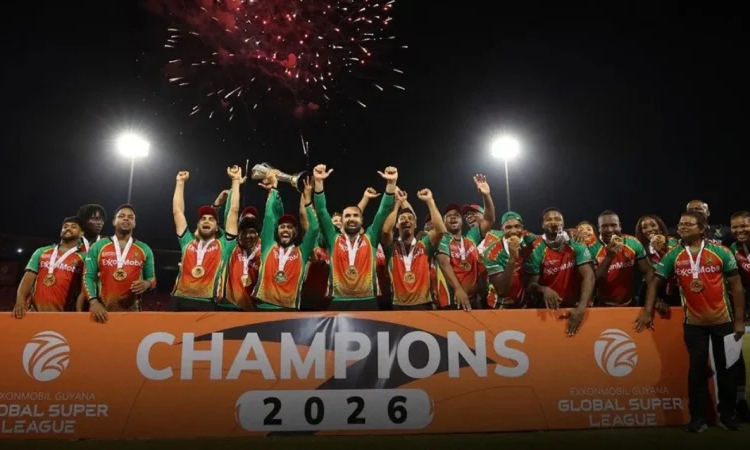 ৮৫ রানের পুঁজি নিয়ে ফাইনাল জয়ের রেকর্ড গড়ল গায়ানা