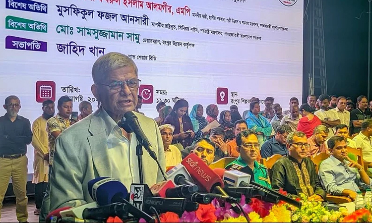 বিরোধীদল হাসিনার ভাষায় কথা বলা শুরু করেছে : মির্জা ফখরুল