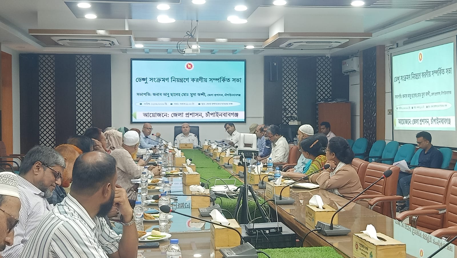 চাঁপাইনবাবগঞ্জে ডেঙ্গু নিয়ন্ত্রণে করণীয় বিষয়ক সভা 