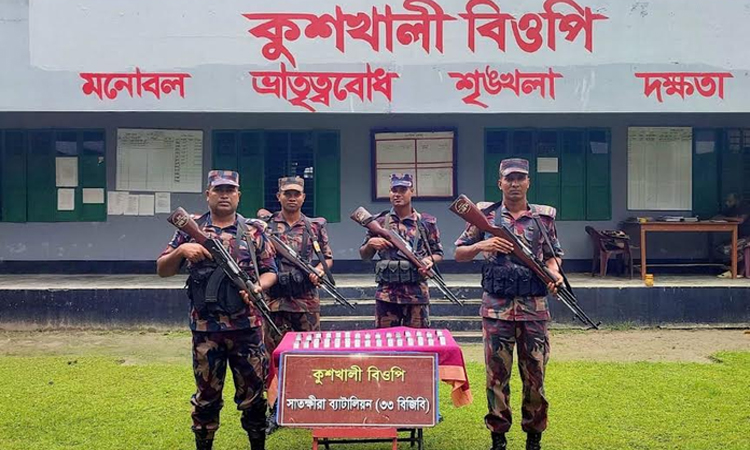 সাতক্ষীরা সীমান্তে মোবাইল ফোনের যন্ত্রাংশ ও ওষুধ জব্দ