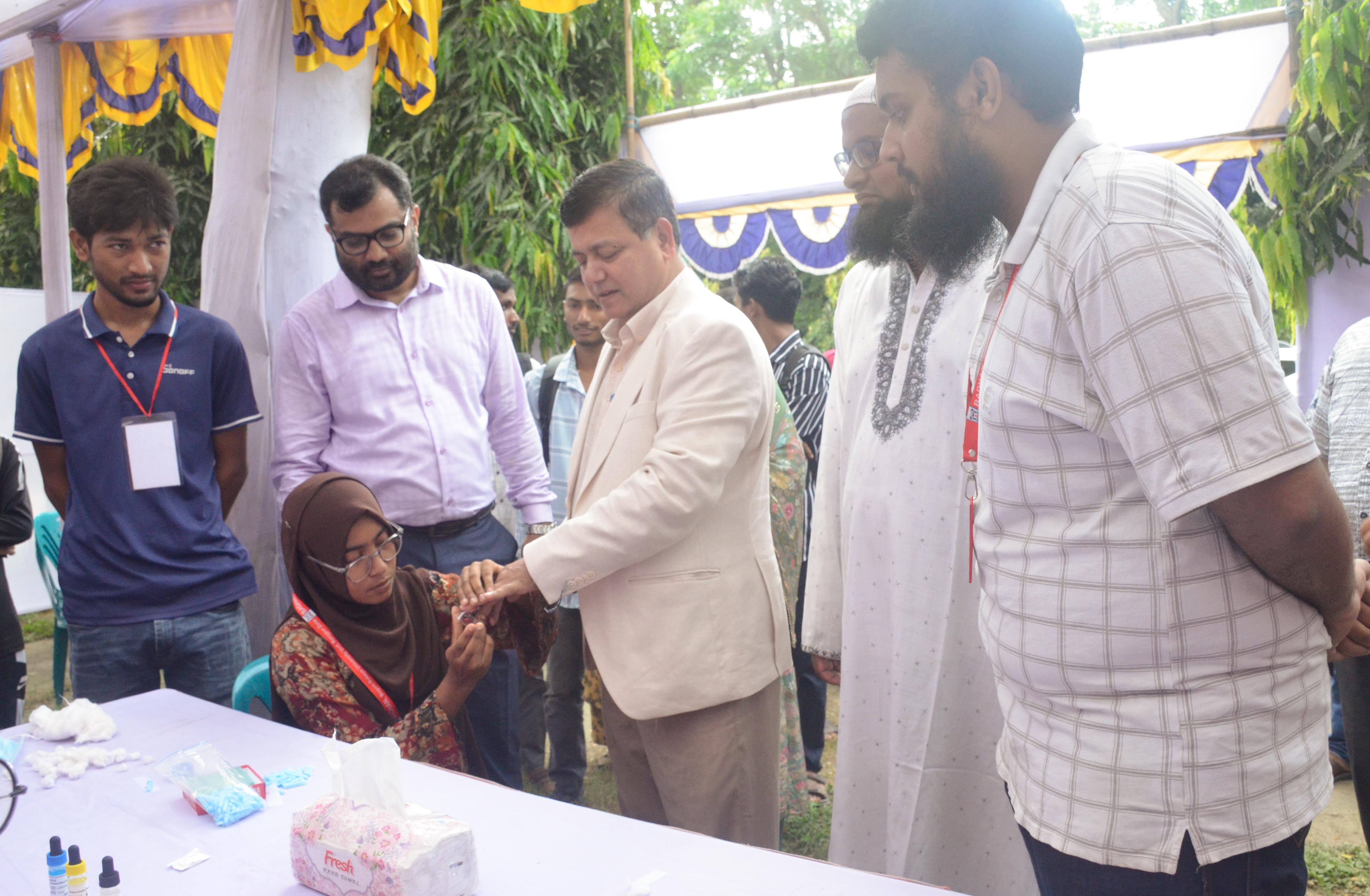 বেরোবিতে তিন দিনব্যাপী বিনামূল্যে ব্লাড গ্রুপিং ক্যাম্পেইনের উদ্বোধন